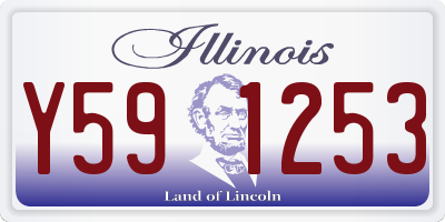 IL license plate Y591253