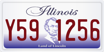 IL license plate Y591256
