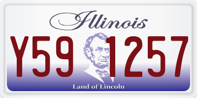 IL license plate Y591257