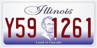 IL license plate Y591261