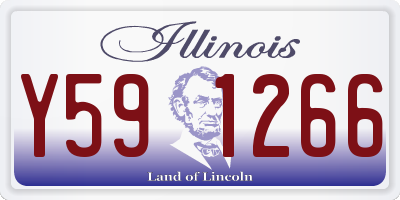 IL license plate Y591266