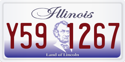 IL license plate Y591267