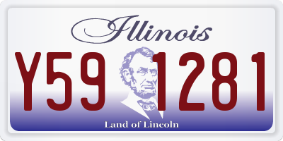 IL license plate Y591281