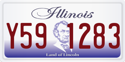 IL license plate Y591283