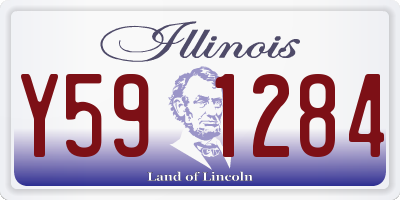 IL license plate Y591284