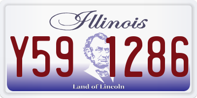IL license plate Y591286