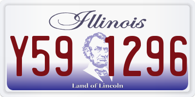 IL license plate Y591296
