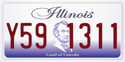 IL license plate Y591311