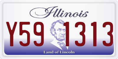 IL license plate Y591313
