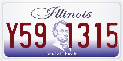 IL license plate Y591315