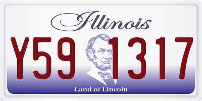 IL license plate Y591317