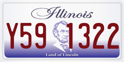 IL license plate Y591322