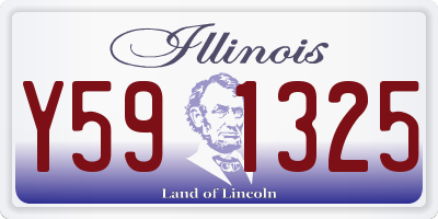 IL license plate Y591325