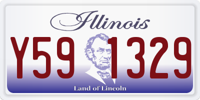 IL license plate Y591329