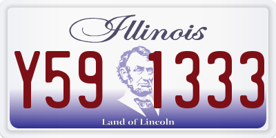 IL license plate Y591333