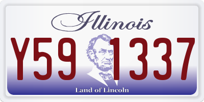 IL license plate Y591337