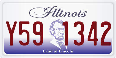 IL license plate Y591342