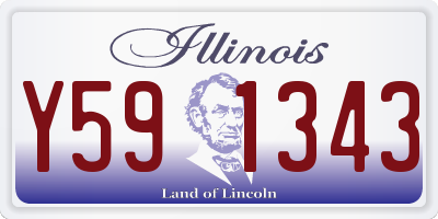 IL license plate Y591343