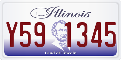 IL license plate Y591345