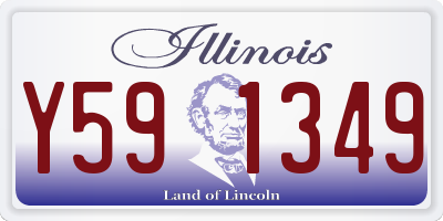 IL license plate Y591349