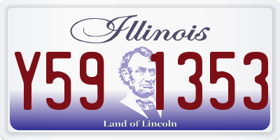 IL license plate Y591353