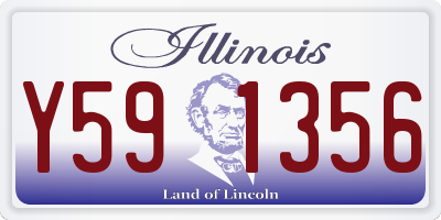 IL license plate Y591356