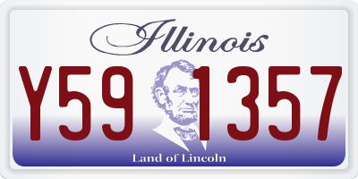 IL license plate Y591357