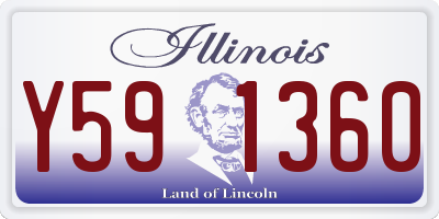 IL license plate Y591360
