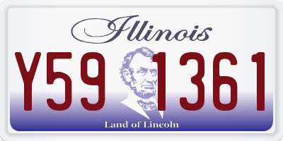 IL license plate Y591361
