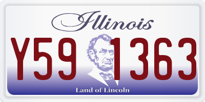 IL license plate Y591363