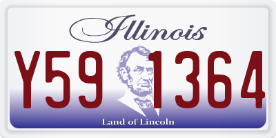 IL license plate Y591364