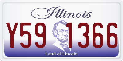 IL license plate Y591366
