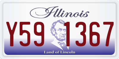 IL license plate Y591367