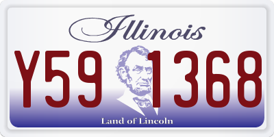 IL license plate Y591368
