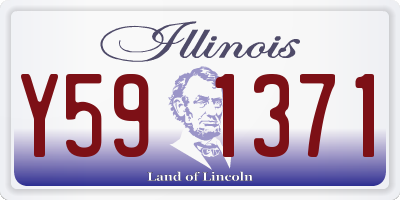 IL license plate Y591371