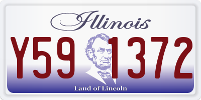 IL license plate Y591372