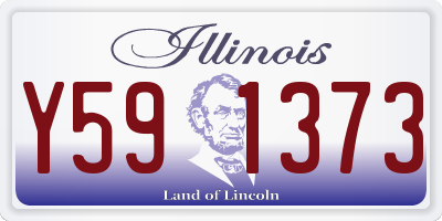 IL license plate Y591373