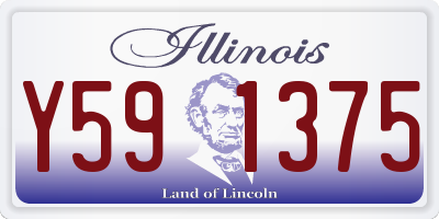 IL license plate Y591375