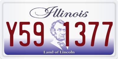 IL license plate Y591377