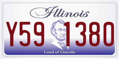 IL license plate Y591380