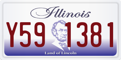 IL license plate Y591381