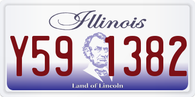 IL license plate Y591382