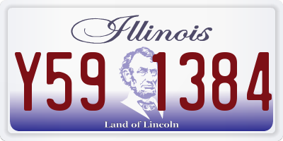 IL license plate Y591384