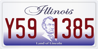 IL license plate Y591385