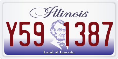 IL license plate Y591387
