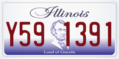 IL license plate Y591391