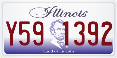 IL license plate Y591392