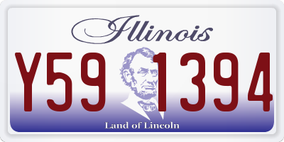 IL license plate Y591394