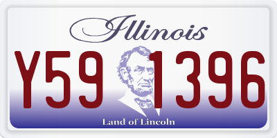 IL license plate Y591396