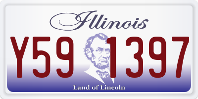 IL license plate Y591397